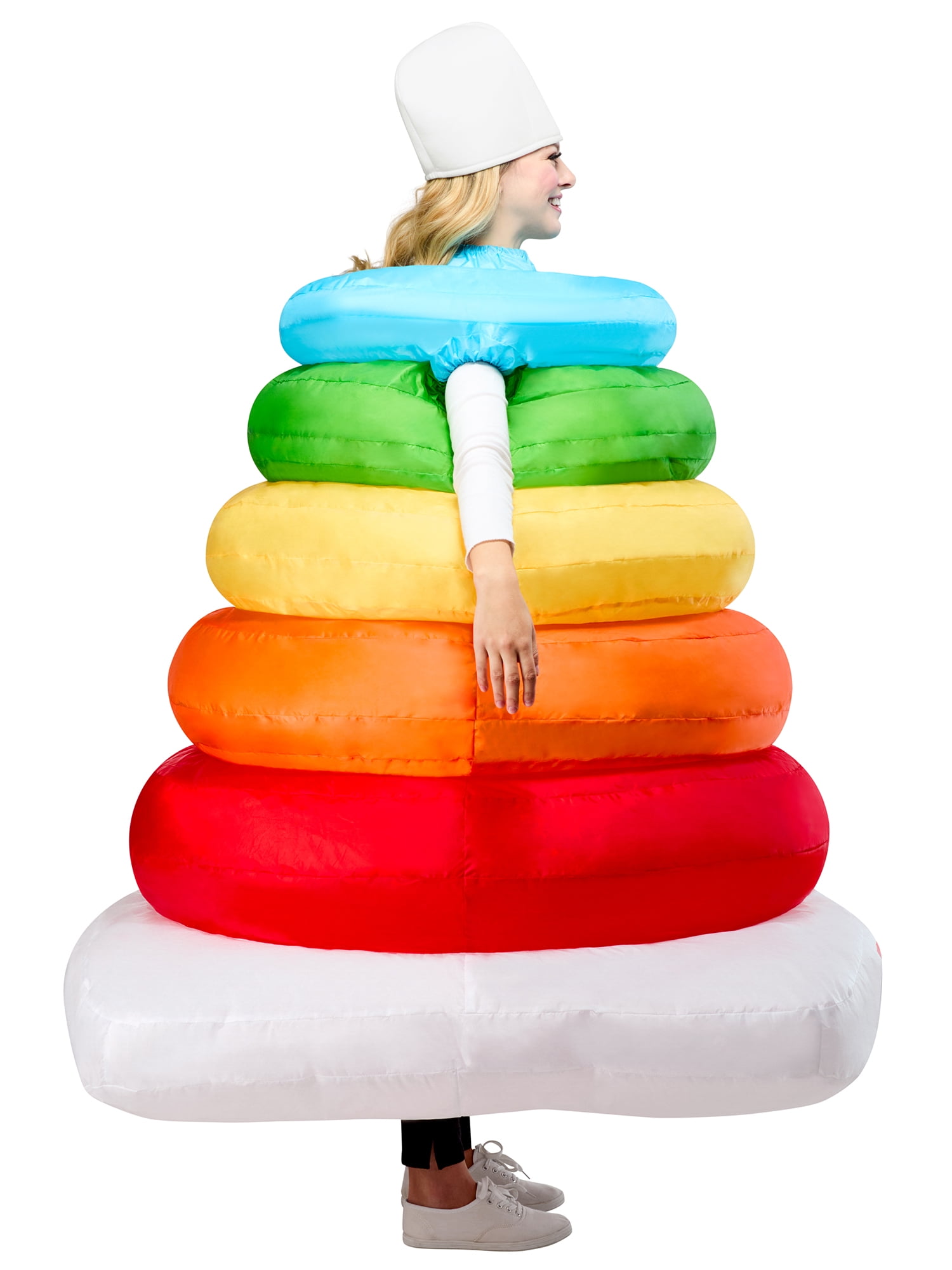 Fisher Price Rock-A-Stack Toy Inflatable Costume for Adults by Rubies, Unisex