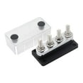 thumbnail image 4 of Bloque de distribución de energía de barra colectora de 600 A, 4 tornillos de terminal de 3/8 pulgadas, bloque de unión Negro, 4 of 9