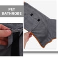 thumbnail image 3 of WRITWAA Dog Bath Towel Robe Pet Bathrobe Grey Fiber Absorbent Wrap Around Design 1Pack, 3 of 8