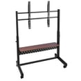 thumbnail image 3 of KFFKFF Mobile Television Stand, Rolling TV Base for Screens 55-100 Inches, Elevating TV Mount with Tray, Supports up to 205 lbs, Ideal for Living Room, Bedroom, Office, Outdoor, 3 of 9