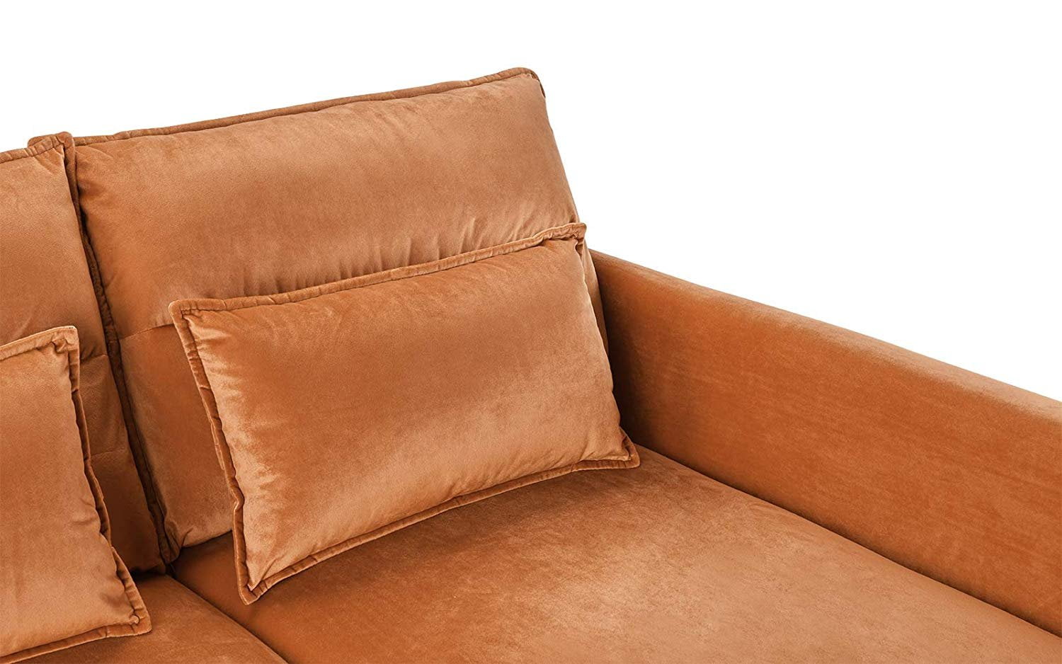 Rust Colored Leather Sectional Sofa Baci Living Room