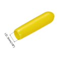 thumbnail image 3 of 20 Pcs Embouts en Caoutchouc 3mm(1/8 Pouces) ID Vinyle PVC Tube Rond Couvercle de Boulon Protecteur de Filetage Jaune, 3 of 5