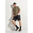 thumbnail image 5 of Expert Brand USA-Made Men's MoCA Cotton Blend Crewneck T-Shirt, Olive, Small, 5 of 7