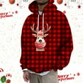 thumbnail image 2 of CONZONE Christmas Mens Hoodies Xmas Deer Hoodie for Men Graphic Long Sleeve Pullover Hooded Sweatshirt Soft Fall Winter Sweatshirts With Pocket, 2 of 6
