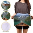 thumbnail image 3 of Yayeee 2 Pack Canvas Storage Basket with Handles for Shelves Fabric Bins Closet Organizer, Lake, 3 of 8