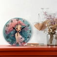 thumbnail image 2 of Dreamtimes Wall Clock Mermaid 10 Inch Silent Non Ticking Quality Quartz Battery Operated Digital Round Easy to Read for Home Office Kitchen Decorative, 2 of 7