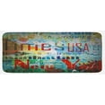 thumbnail image 1 of New York Kitchen Mat, Grunge Collage of Words American Culture Country Metropolis Modern Urban Design, Plush Decorative Kitchen Mat with Non Slip Backing, 47" X 19", Multicolor, by Ambesonne, 1 of 1