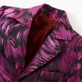 thumbnail image 4 of Boys Colour Jacquard Slim Fit Jacket for Wedding Prom Party Birthday., 4 of 5