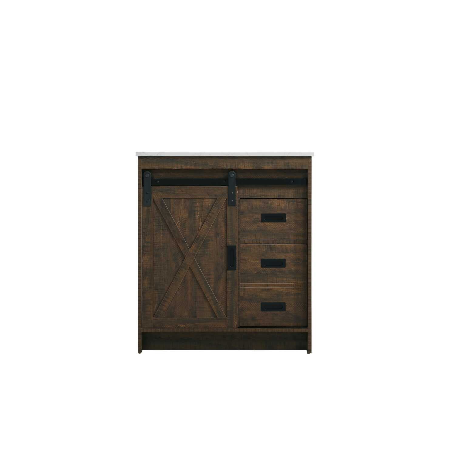 Elegant Kitchen and Bath Austin 30 inch Single Bathroom Vanity in Expresso