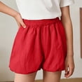 thumbnail image 6 of Maqroz Girls Bloomer Shorts Elastic Waist Casual Summer Shorts Solid Color Loose Fit Comfortable Bottoms 4-15 Years, 6 of 9