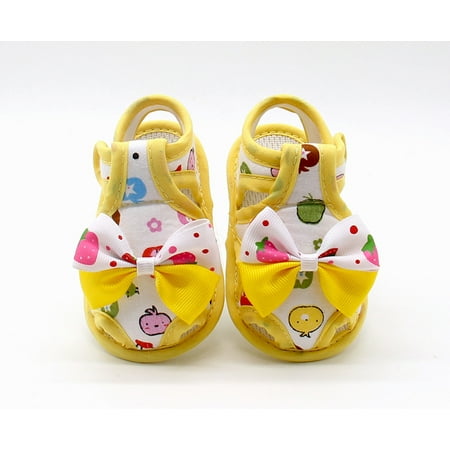

Yohome Newborn Infant Baby Girls Summer Bow Soft Sole Toddler Anti-slip Shoes Sandals