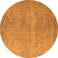thumbnail image 1 of Ahgly Company Indoor Round Oriental Orange Industrial Area Rugs, 4' Round, 1 of 4