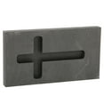 thumbnail image 2 of Molde de fundición de lingotes de grafito, molde de refinación de metal cruzado profesional para aluminio dorado y plateado, 2 of 5