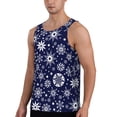 thumbnail image 2 of Salouo Snowflakes2 for Men's Tank Tops,Sleeveless Muscle Shirts for Men Quick Dry Workout Tank Top Gym Muscle Tee Fitness Bodybuilding Sleeveless T Shirt-Small, 2 of 7