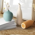 thumbnail image 5 of DICEEVIL Ceramic Vase Set of 3, Minimalism Style Colorful Flower Vase for Modern Home Farmhouse Living Room Shelf Table Bookshelf Mantel Entryway Decor, 5 of 8