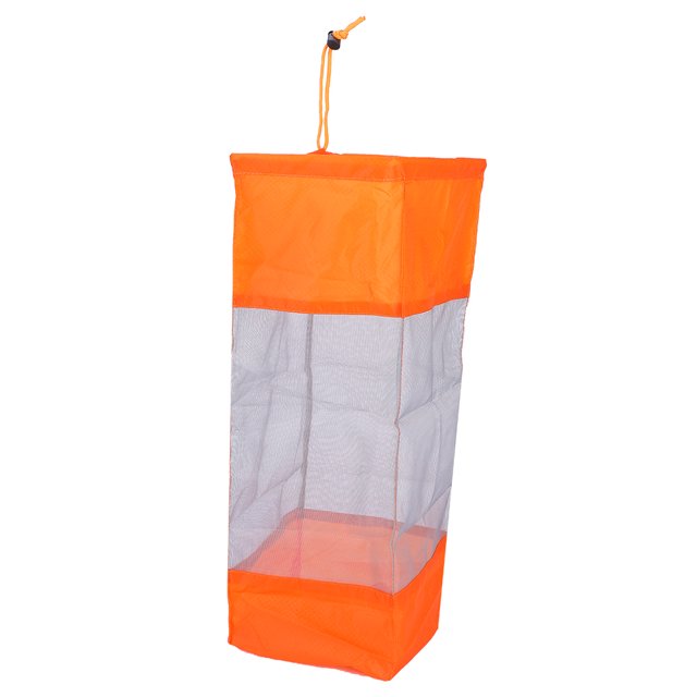 Almacenamiento portátil plegable para lavar ropa, cesta para la colada, bolsa de malla con cordón (naranja-M) YUNYI BRAND Deportes