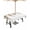 Brown White, variant on nqOlkjepod Navy Blue Eucalyptus Leaves Outdoor Tablecloth with Umbrella Hole & Zipper, Watercolor Summer Leaf Round Table Cover 54 Inch, Dining Waterproof Table Cloth Protector for Patio/Party
