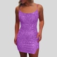 thumbnail image 2 of DAFEI Sequin Homecoming Dresses Short Sparkly Tight Mini Formal Evening Cocktail Gowns with Slit, 2 of 5