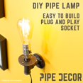 thumbnail image 6 of Industrial Pipe Wall Sconce for Bedroom and Living Room by PIPE DECOR, 6 of 10