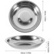thumbnail image 2 of 10Pcs Platos Pequeños Platos Aperitivo de Acero Inoxidable Platos Redones de Condimento Platos de Metal Platos de Metal Platos Básicos para Gato 10cm, 2 of 4
