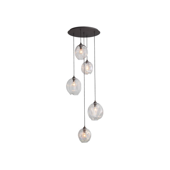 Avenue Lighting HF8145-DBZ-CL Sonoma Ave Collection 5 Light Pendant Cluster