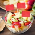 thumbnail image 3 of 100pcs Solid Color Toothpick Flags for Party Food Decoration Mini Stick Cupcake Toppers Cheese and Fruit Small Flag Picks for Cake Decorating, 3 of 4