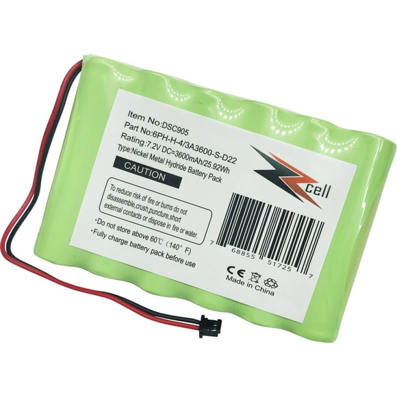 ZZcell Replacement Battery For Alarm System DSC Impassa 9057 Wireless Control Panel, 6PH-H-4/3A3600-S-D22