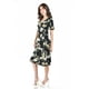 thumbnail image 2 of Vestido flores escote cruzado Roman Fashion /Juvenil, 9975 (Negro - verde) negro EG, 2 of 5