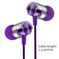 thumbnail image 2 of Wired Earphone Bass Stereo Wired Headphone 3\.5mm Mobile Phone In\-ear Earphone with Built\-in Mic Dropshipping Purple, 2 of 9