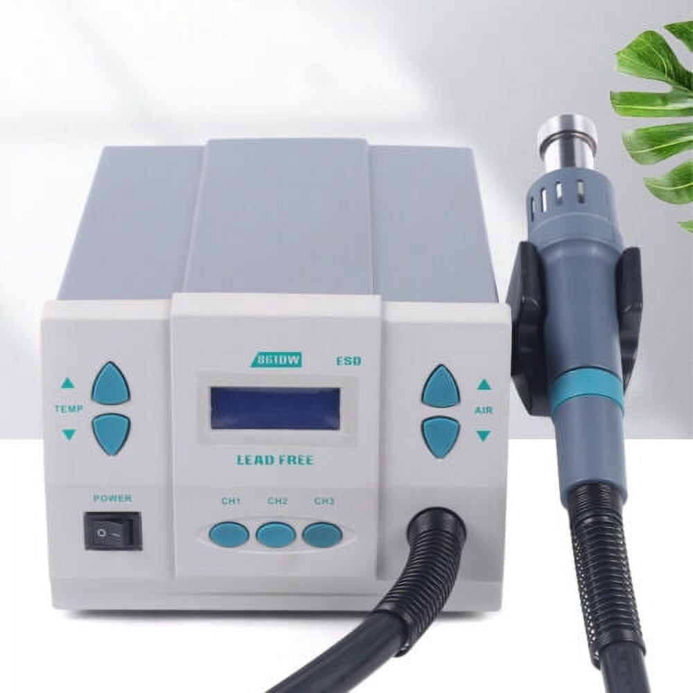 861DW Digital Heat Gun Air Rework Station Soldering Heat Gun 1000W 110V