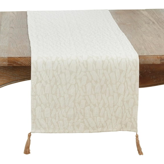 Mixed Linen Jacquard Table Runner