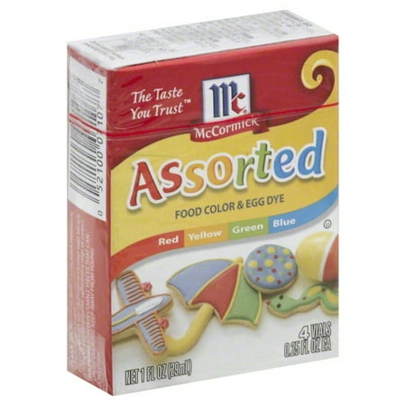 McCormick® Assorted Food Color & Egg Dye, 1 fl oz