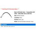 thumbnail image 2 of Rear Left Brake Hose - Compatible with 2004 - 2006 GMC Sierra 2500 HD 2005, 2 of 2