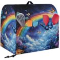 thumbnail image 2 of Butterfly Stand Mixer Cover Starry Rainbow Mixer Cover Kitchen Aid Cover Dust Cover with 2 Pocket and Handle Kitchen Appliance Coffee Maker Toaster Dust Covers, 2 of 7