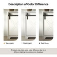 thumbnail image 6 of 36 Inch Farmhouse Bathroom Vanity Set with Sink Top, Hand Painted, Sliding Barn Door, Interior Shelf, 6 of 9