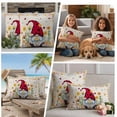 thumbnail image 5 of Daisy Gnomes Outdoor Waterproof Pillow Covers, Farmhouse Pastoral Garden Floral Burlap Decorative Square Throw Pillowcase Sofa Cushion Sham for Patio/Couch/Chair, 18"x18" 2 Pack, 5 of 8