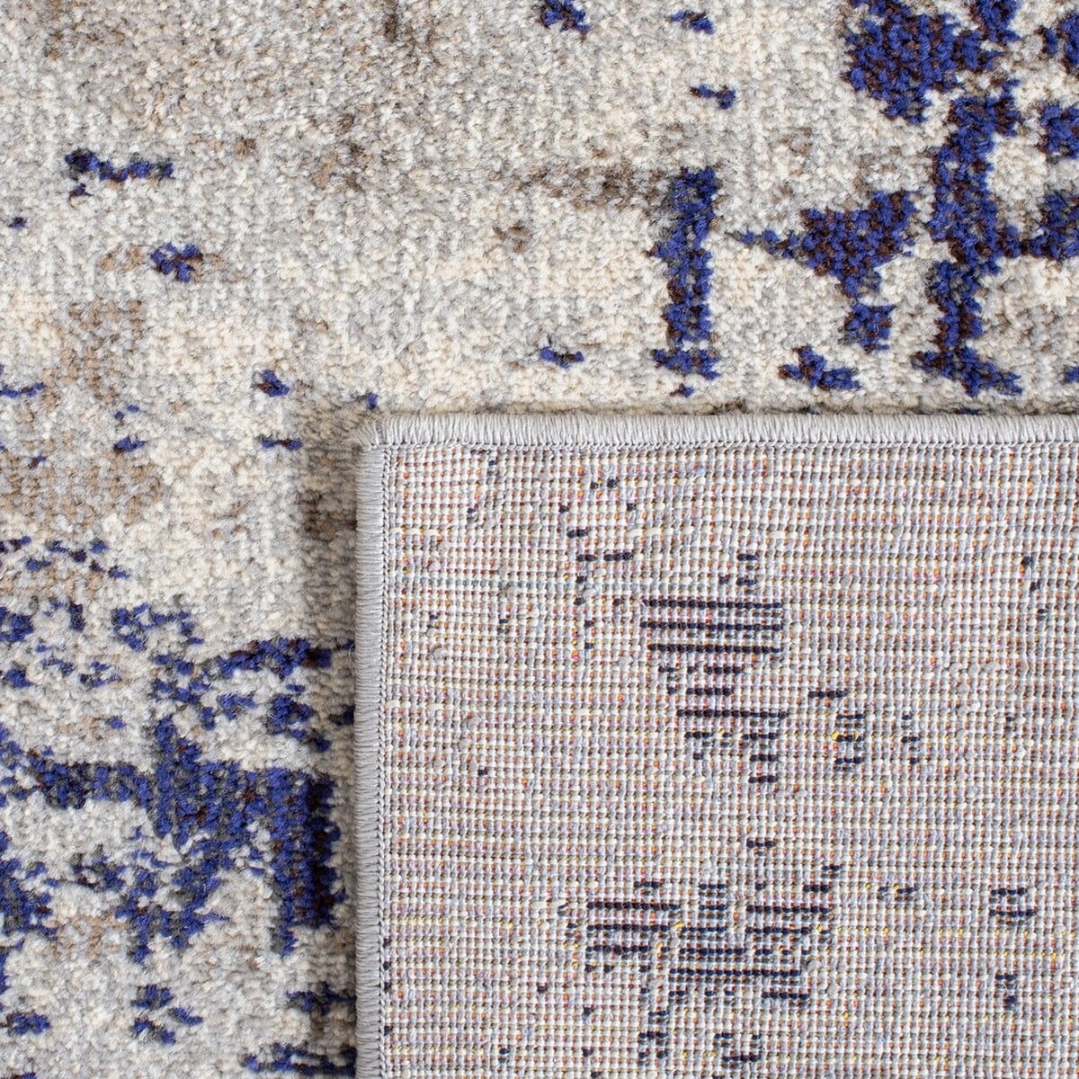 SAFAVIEH Madison Flowers Vintage Abstract Area Rug, Beige/Purple, 8' x 10'