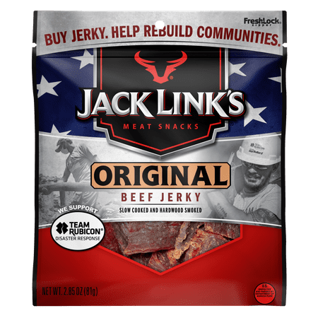 Jack Links Beef Jerky, Original, 2.85oz - Walmart.com