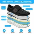Men's Wide Width Shoes with Adjustable Closure Lightweight for Diabetic