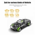 thumbnail image 2 of 4 Pcs Moniteur de Pression des Pneus Sans Fil Intégré Bluetooth-compatible 5.0 TPMS Compatible pour Android Ios Noir+argent, 2 of 5