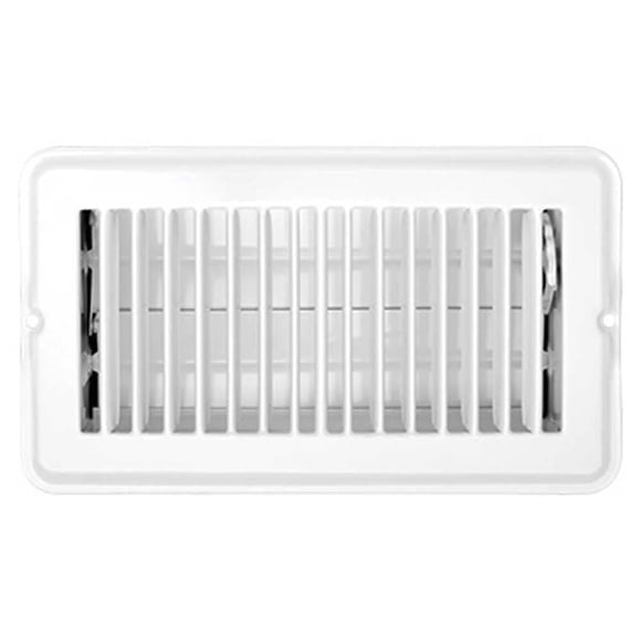 Rejilla de Piso RV Designer H876 con Amortiguador de Metal 25x10 cm Blanca