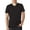 BLACK, variant on Hanes Adult 4.5 oz., 100% Ringspun Cotton nano-T V-Neck T-Shirt - 498V