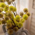 thumbnail image 4 of Artificial Ricinus Stem in Yellow 15" Tall, 4 of 11