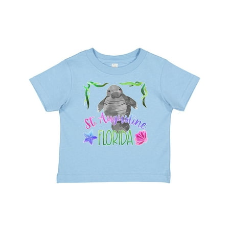 

Inktastic St. Augustine Florida Cute Swimming Manatee Gift Baby Boy or Baby Girl T-Shirt