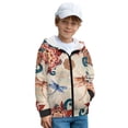 thumbnail image 2 of Xixirimido Dragonfly Bohemian Mandala Printed Kids Zip Up Hoodies for Boys Girls 3D Graphic Hooded Sweatshirt Zipper Long Sleeve Pullover Top with Pockets Velvet Lining, 6-8 Years, 2 of 7