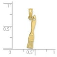 thumbnail image 6 of Auriga Fine Jewelry 10K Yellow Gold 3-D Paint Brush Charm for Women (L-20.2 mm, W-3.7 mm), 6 of 7