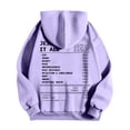 thumbnail image 5 of WILLBEST Sudaderas para Hombre y Mujer, Otoño e Invierno, Color Sólido, Estampado De Coco, Suéter con Capucha, Manga Larga, Bolsillo XXGrande, 5 of 5