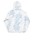 thumbnail image 6 of Unisex Floral Hibiscus Carolina Blue Fleece Hawaiian Pullover Hoodie Beach Sweatshirt, 6 of 11