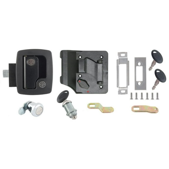 AP Products 013-6201 RV Door Lock Keyed Alike Kit - Standard Black