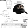 thumbnail image 2 of 250th Anniversary Hat,Adjustable U.S. 250th Anniversary Tribute Cap, Patriotic Hats, 2 of 6
